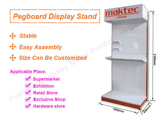 Металл Pegboard с вися крюками стоять дисплей оборудования