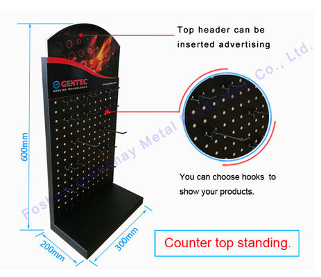 Стеллаж для выставки товаров таблицы Pegboard стойки Countertop встречный