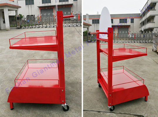 Стеллаж для выставки товаров масла выставочной витрины смазки 2 ярусов