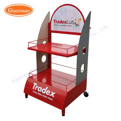 Стеллаж для выставки товаров масла выставочной витрины смазки 2 ярусов