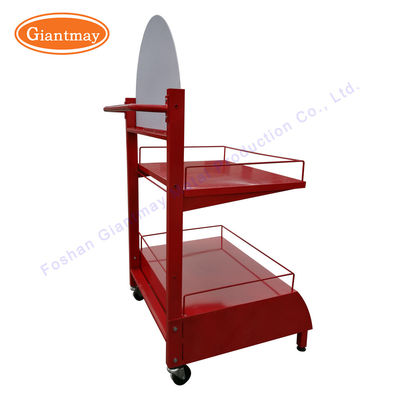 Стеллаж для выставки товаров масла выставочной витрины смазки 2 ярусов