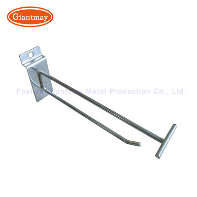 Дисплей с плоским экраном Chrome закрепляет крюк Slatwall держателя с ценником